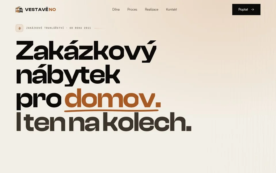 Náhled webu Vestavěno